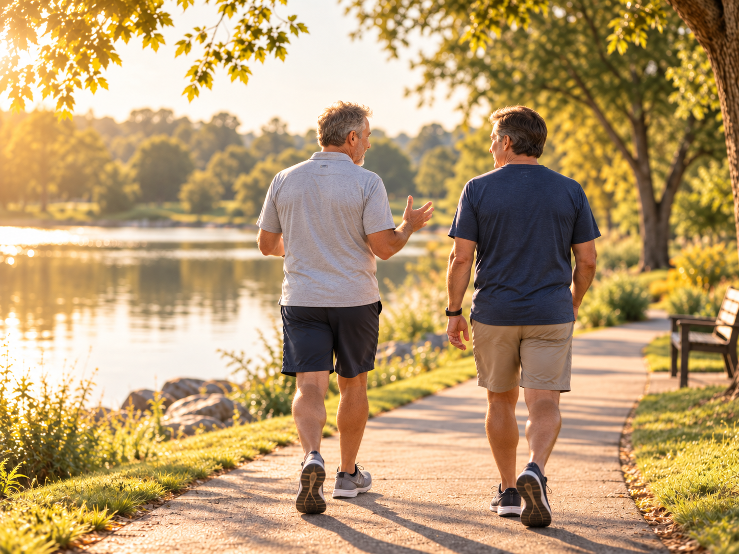 Golden-Hour Lakeside Stroll Golden-Hour Lakeside Stroll